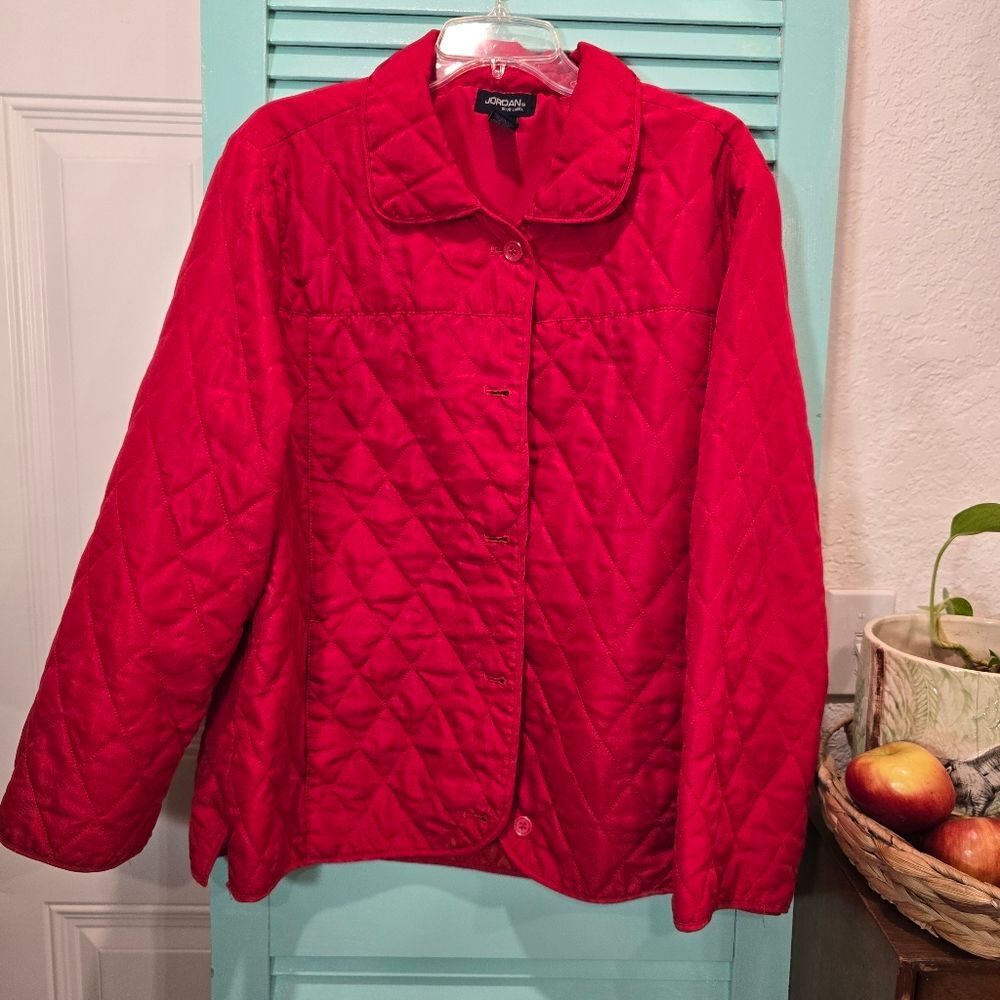 Jordan Women's Red Quilted Jacket